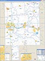 La Salle, Il Carrier Route Wall Map